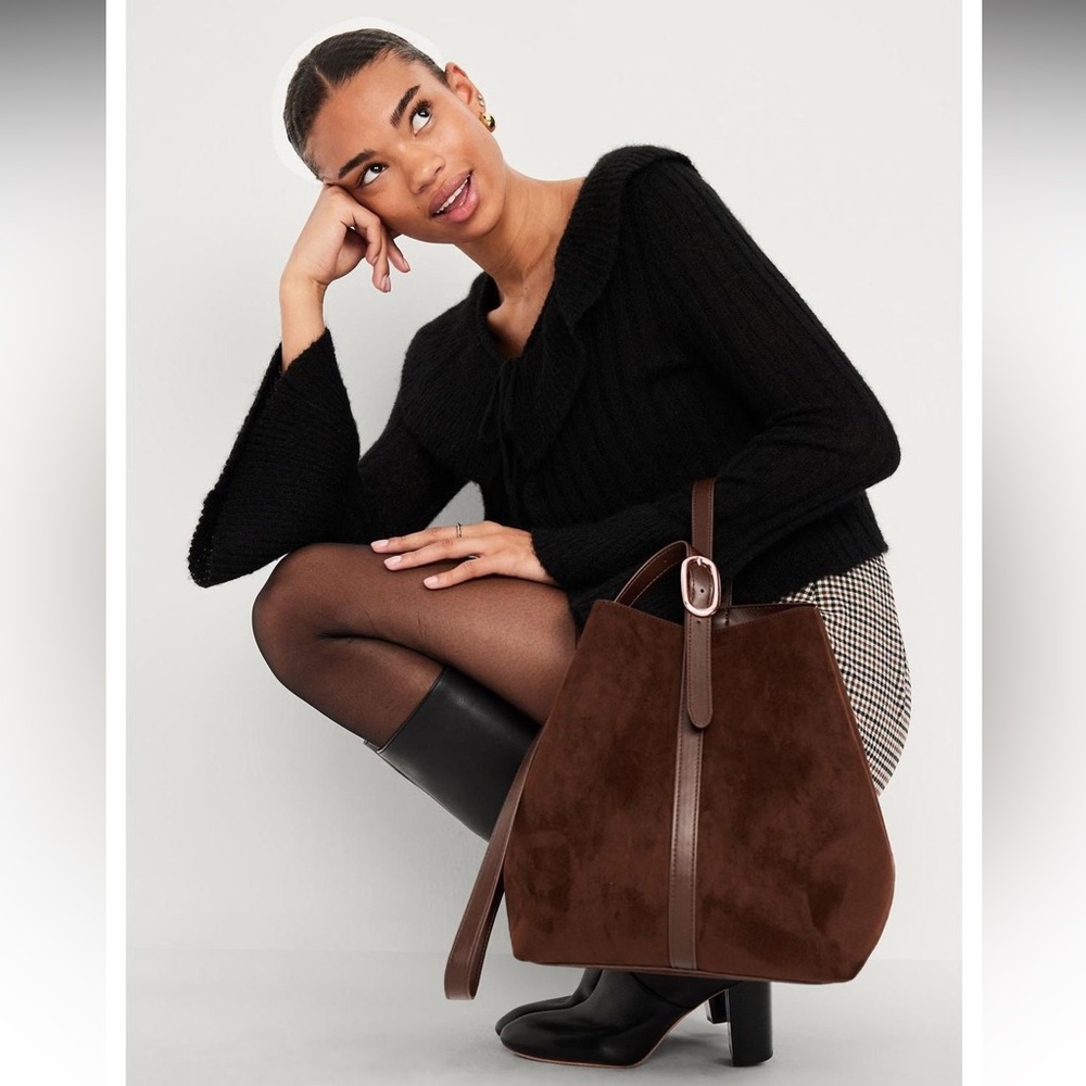 Carrie Tote Suede Bag - Brand New with Tags